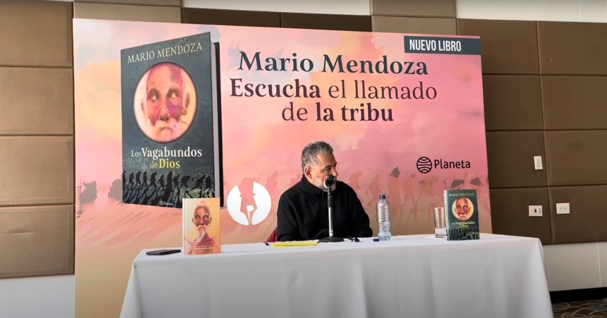 Mario Mendoza regresa a la novela con “Los vagabundos de Dios”. Rueda de Prensa | Periodismo sin afán 